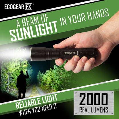 TK2000 Tactical Flashlight | 2000 Lumens USB-C Rechargeable