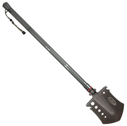 Portable shovel with a folding design on a white background