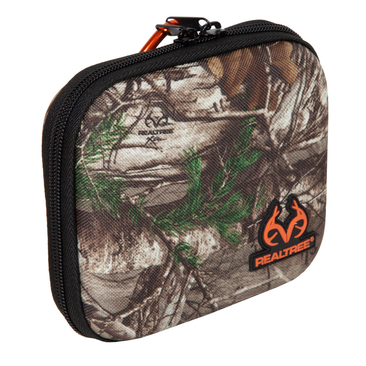 Camouflage pouch with Realtree logo on a white background