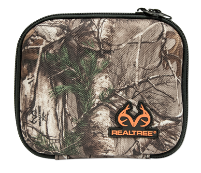 Camouflage pouch with Realtree logo on a white background